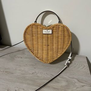 Kate Spade Wicker Heart Bag